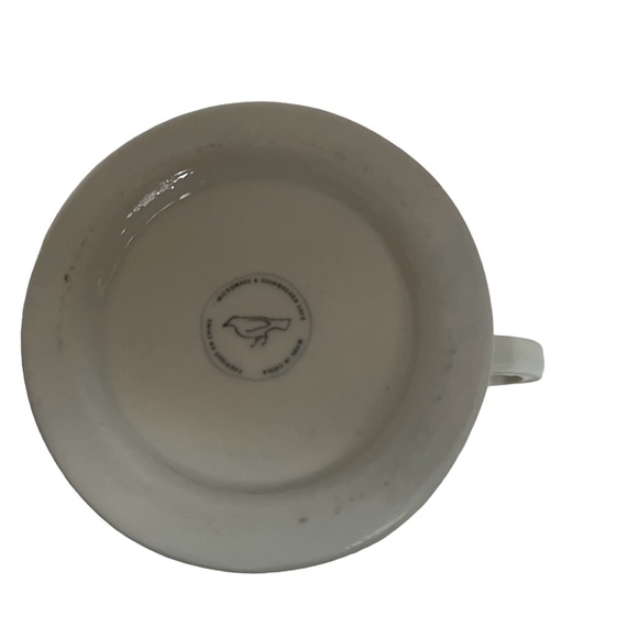 Anthropologie A Mug Initial Letter Coffee Cup Retro Shaving Cup Monogram - Picture 6 of 7